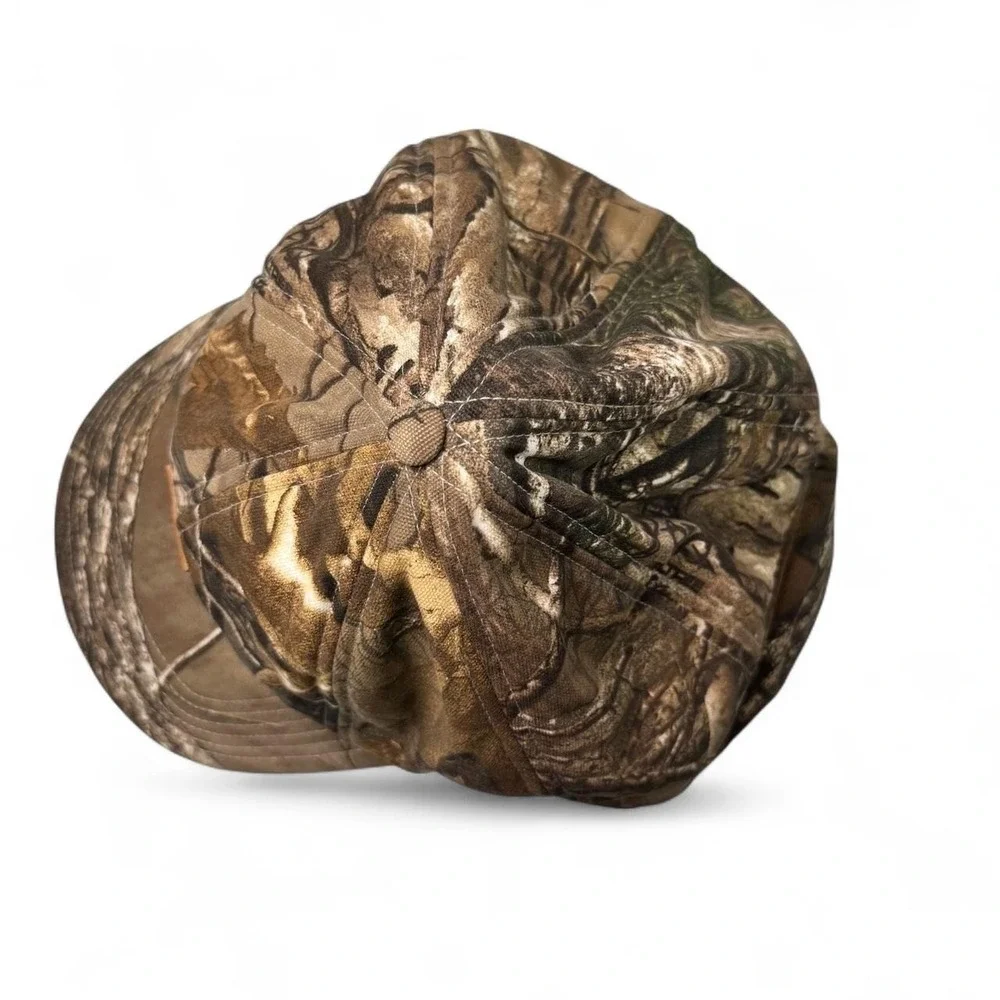 Carhartt Camo Ear Flap Cap 101477 Hunting Hat Fleece Lined Outdoors Utility Warm